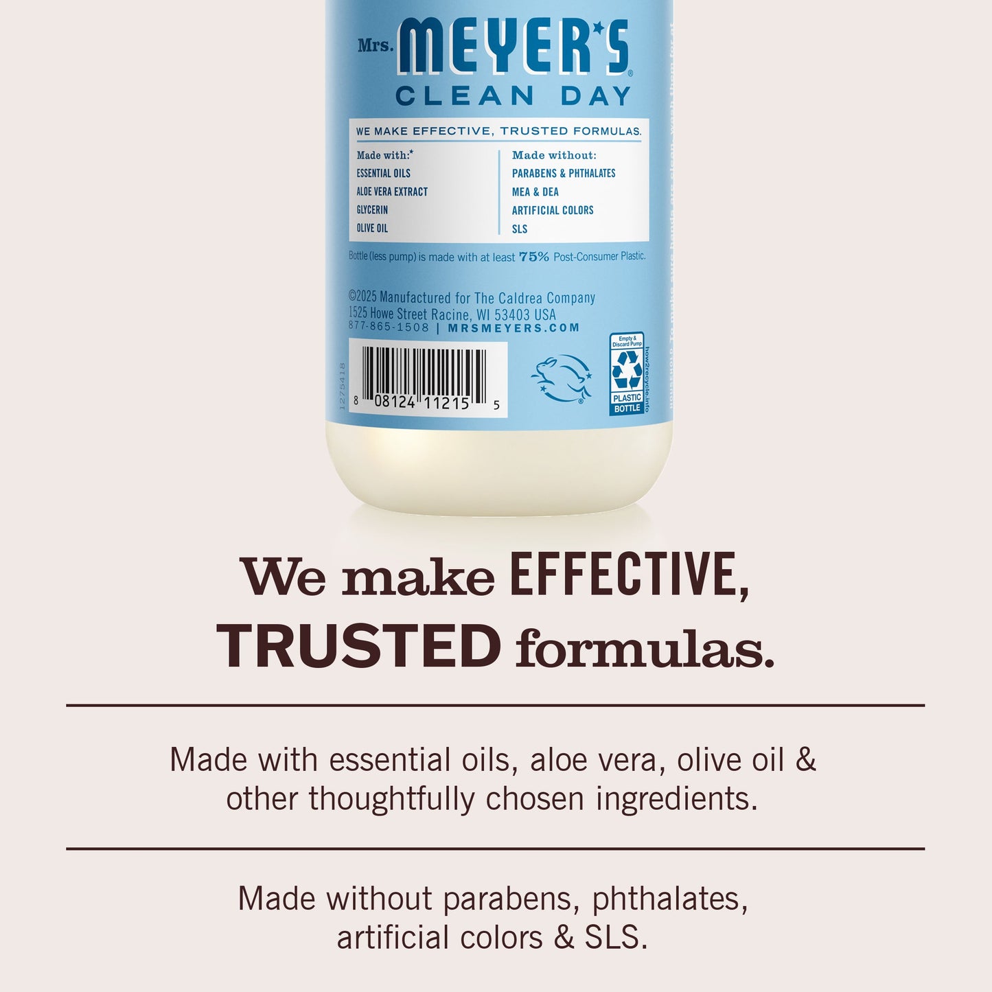 Mrs. Meyer's Clean Day Rain Water Liquid Hand Soap Home Essential