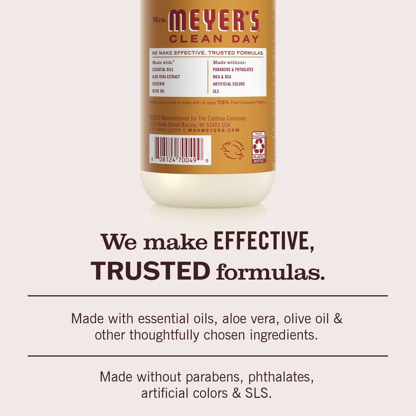 Mrs. Meyer's Clean Day Apple Cider Liquid Hand Soap Bundle, 3-Count