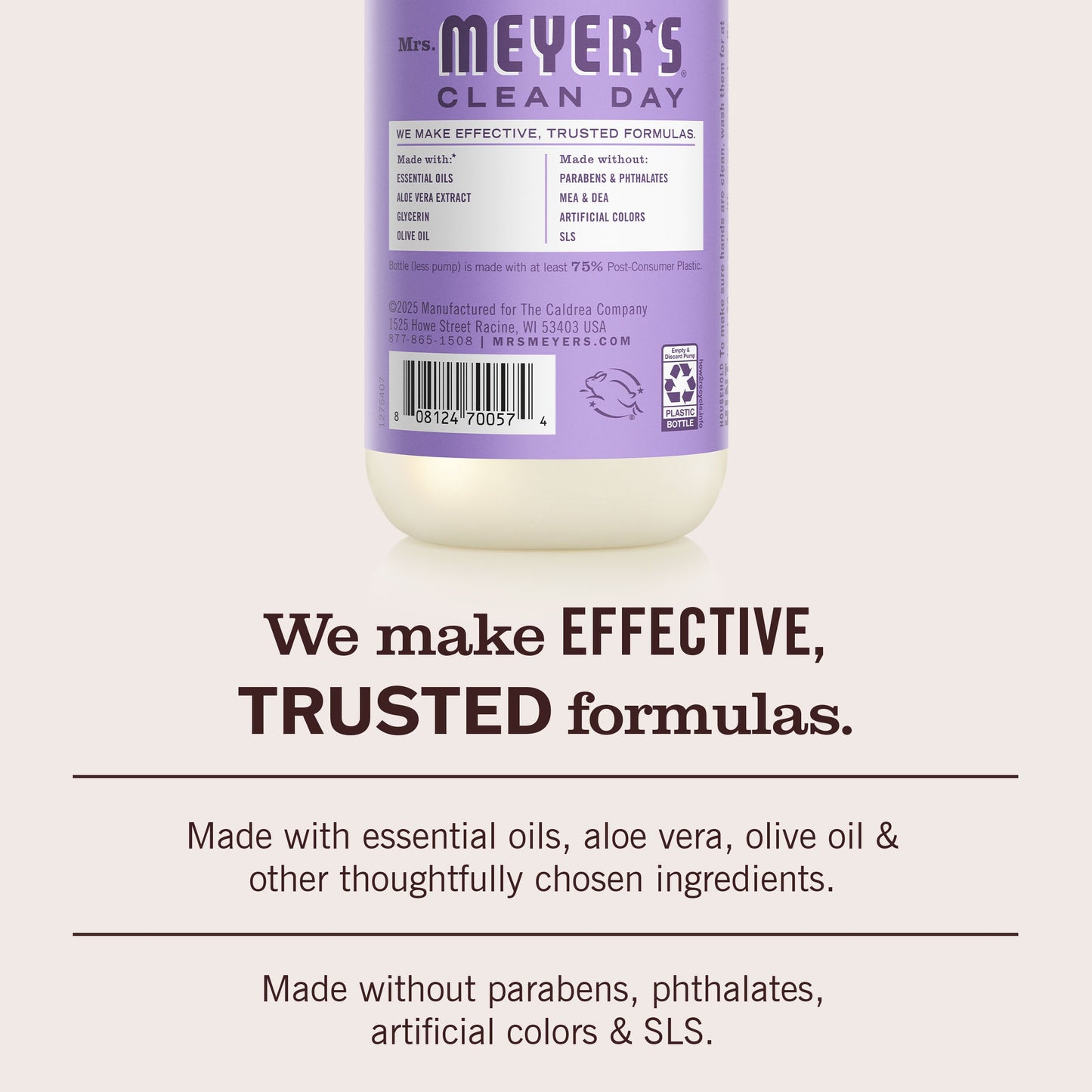 Mrs. Meyer's Clean Day Lilac Liquid Hand Soap Home Essential