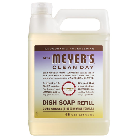 Mrs. Meyer's Clean Day Compassion Flower Dish Soap Refill Home Essential