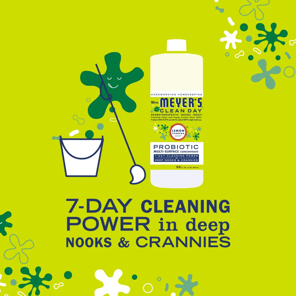 Mrs. Meyer's Clean Day Lemon Verbena Probiotic Multi-Surface Concentrate Home Care