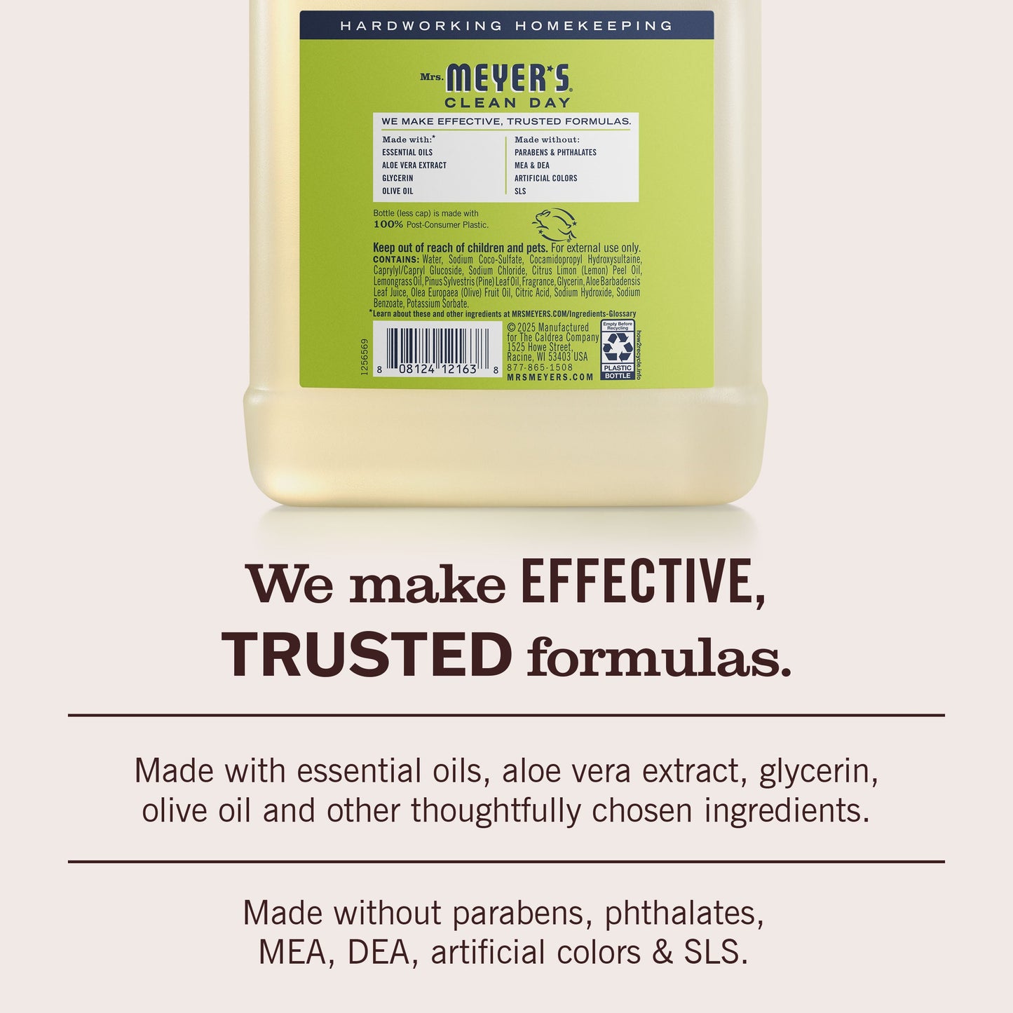 Mrs. Meyer's Clean Day Lemon Verbena Liquid Hand Soap Refill Pouch