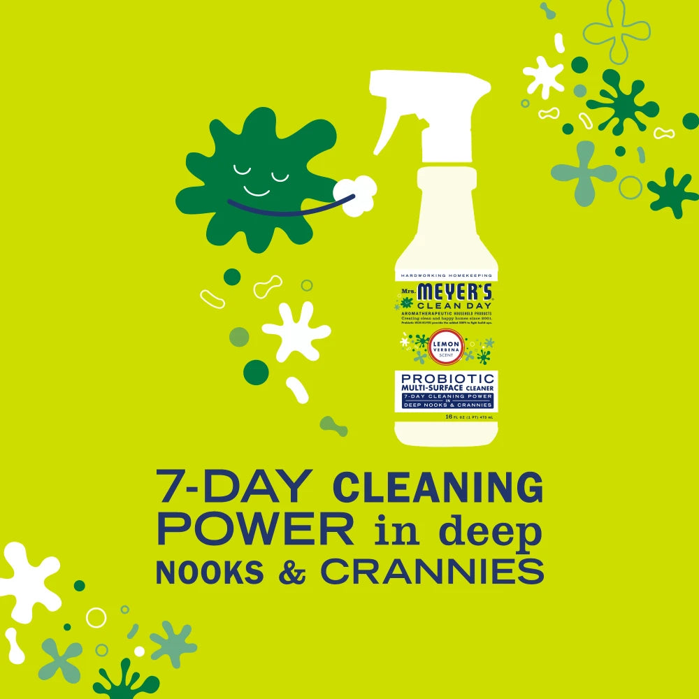 Mrs. Meyer's Clean Day Lemon Verbena Probiotic Multi-Surface Cleaner Home Essential
