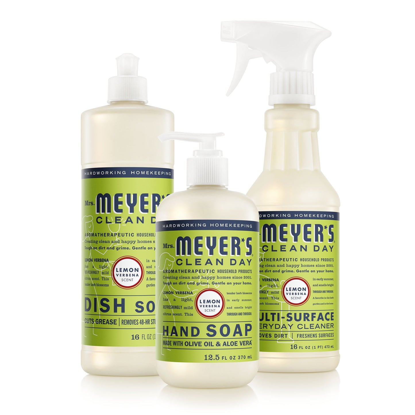 Mrs. Meyer's Clean Day Lemon Verbena Kitchen Basics Starter Set