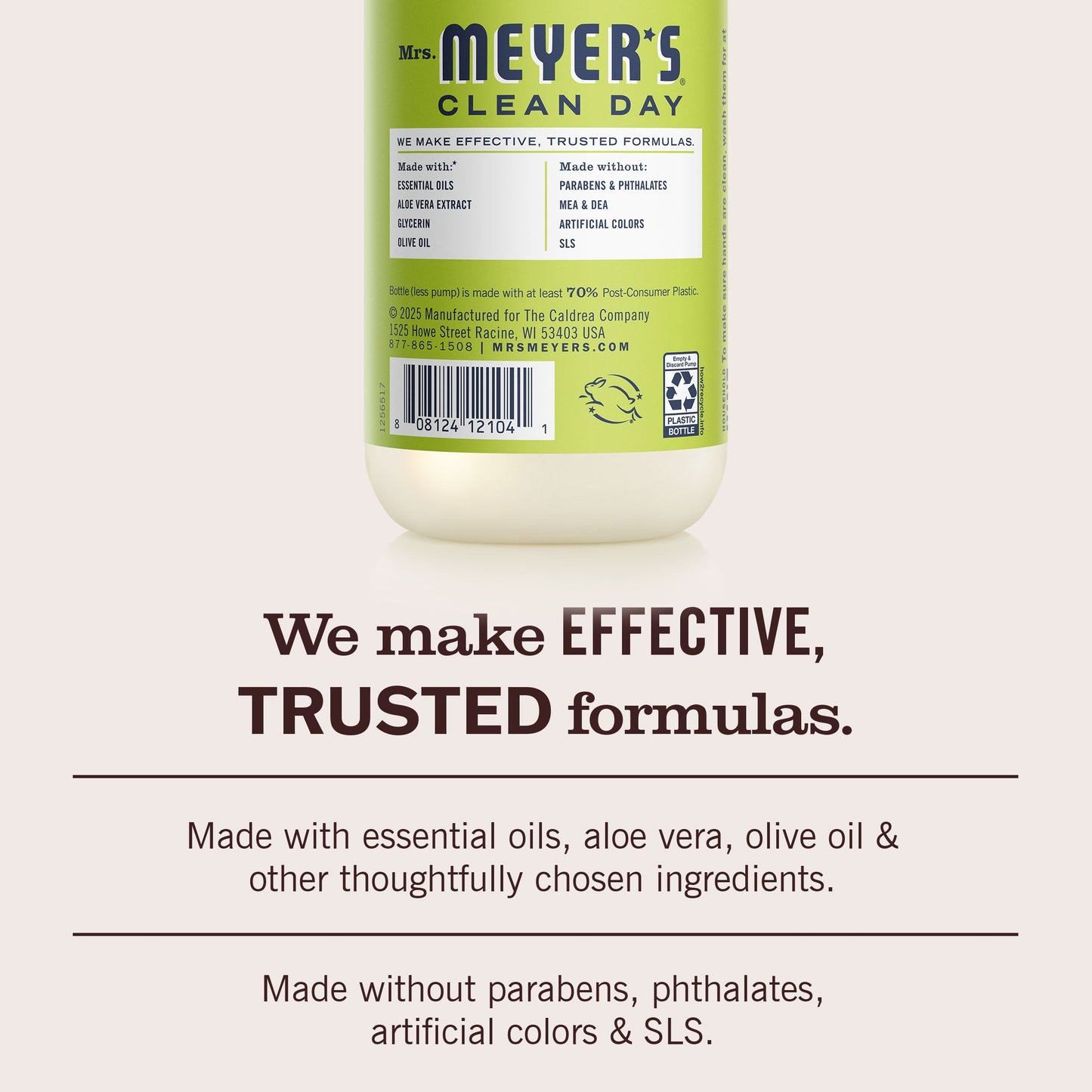 Mrs. Meyer's Clean Day Lemon Verbena Liquid Hand Soap Home Essential