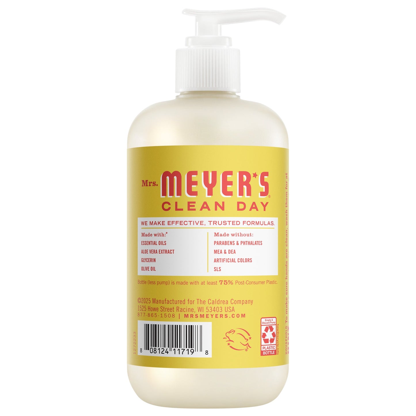 Mrs. Meyer's Clean Day Lemonade Liquid Hand Soap Home Essential