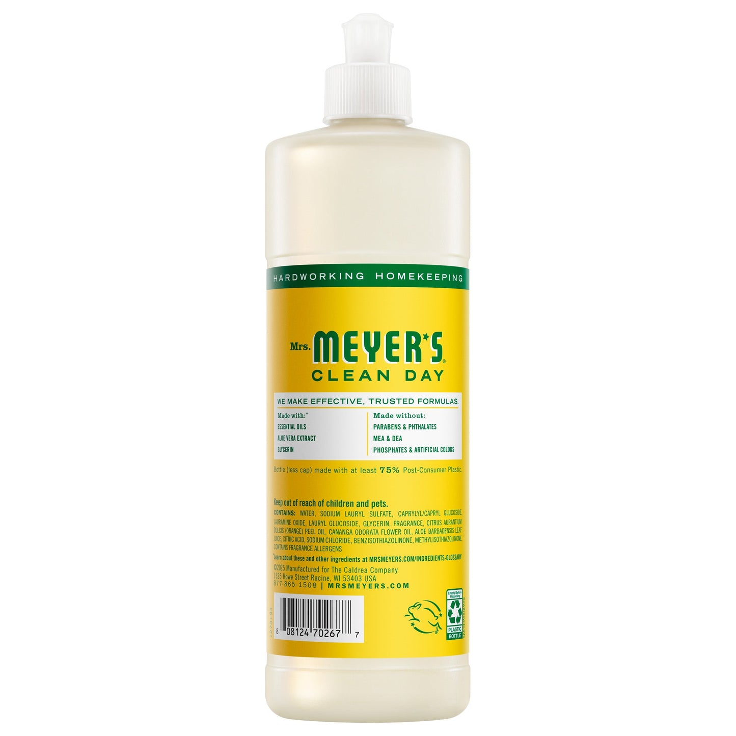 Mrs. Meyer's Clean Day Honeysuckle Dishwashing Liquid