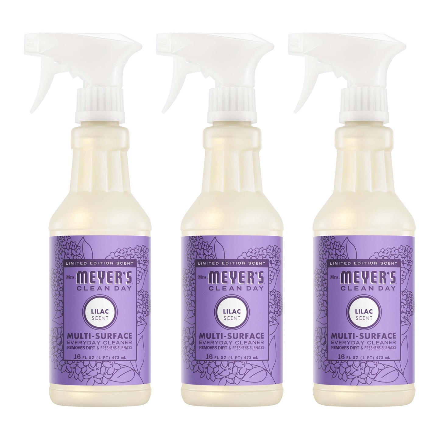 Mrs. Meyer's Clean Day Lilac Multi-Surface Cleaner Bundle, 3-Count