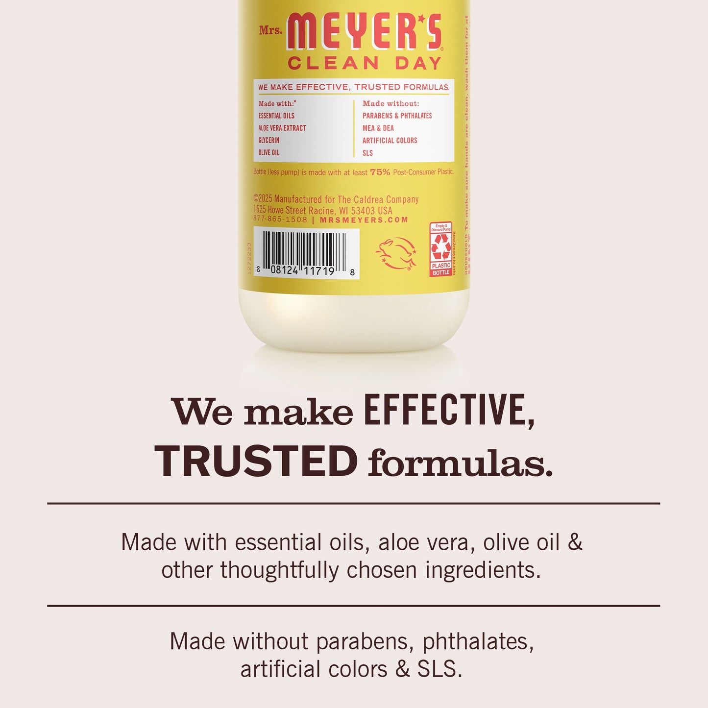 Mrs. Meyer's Clean Day Lemonade Liquid Hand Soap Home Essential