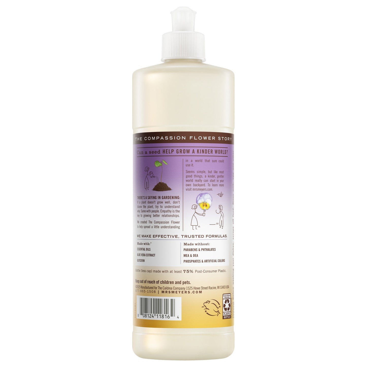 Mrs. Meyer's Clean Day Compassion Flower Dishwashing Liquid