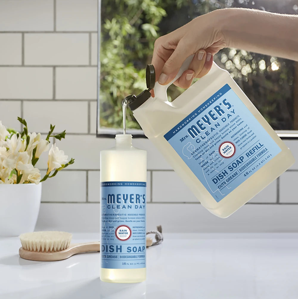 Mrs. Meyer's Clean Day Rain Water Dish Soap Refill Home Essential