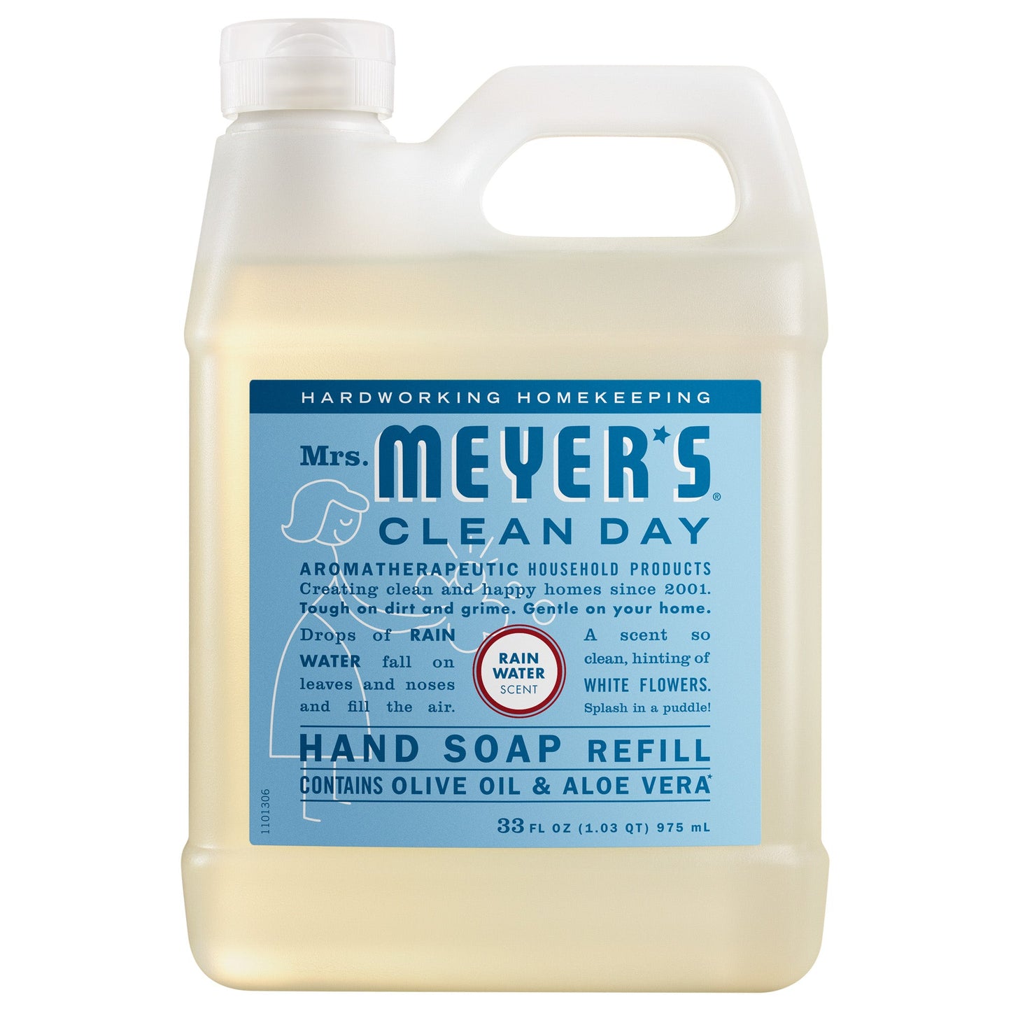 Mrs. Meyer's Clean Day Rain Water Liquid Hand Soap Refill Pouch