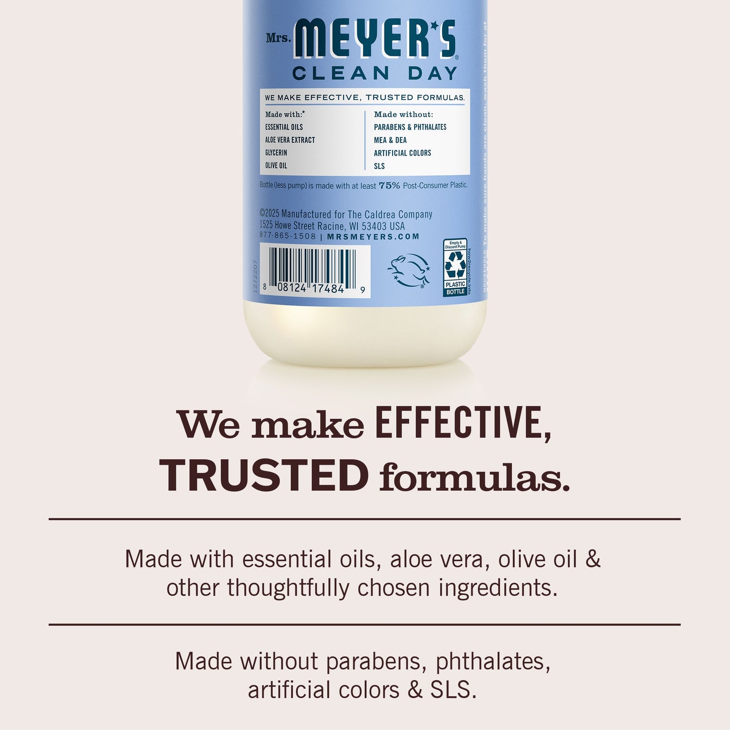 Mrs. Meyer's Clean Day Bluebell Liquid Hand Soap Home Essential