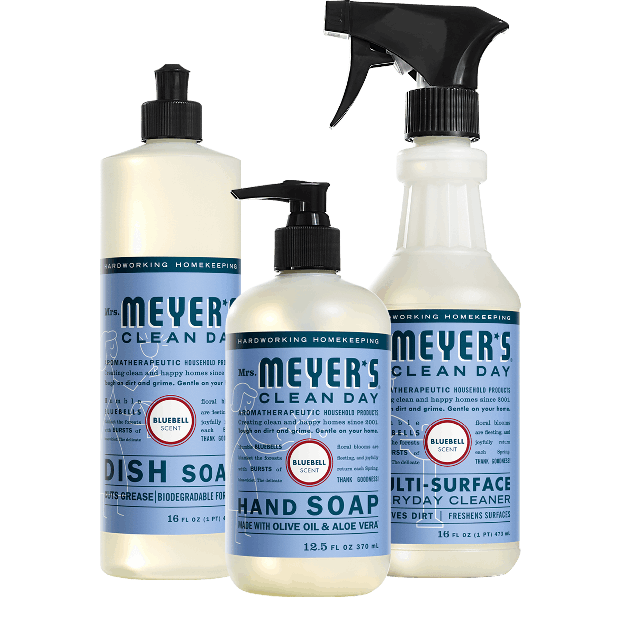 Mrs. Meyer's Clean Day Bluebell Kitchen Basics Starter Set