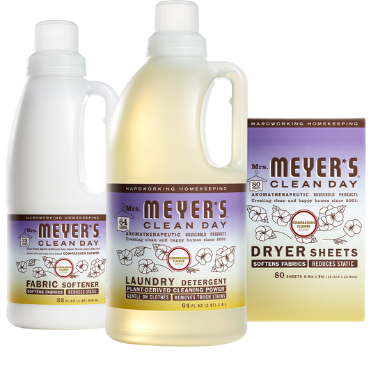 Mrs. Meyer's Clean Day Compassion Flower Laundry Set Gift-Ready