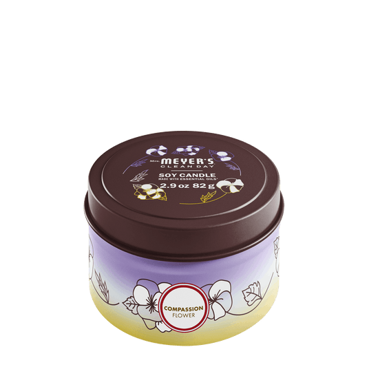 Mrs. Meyer's Clean Day Compassion Flower Scented Tin Candle