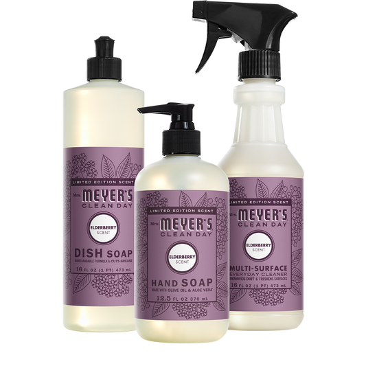 Mrs. Meyer's Clean Day Elderberry Kitchen Basics Starter Set
