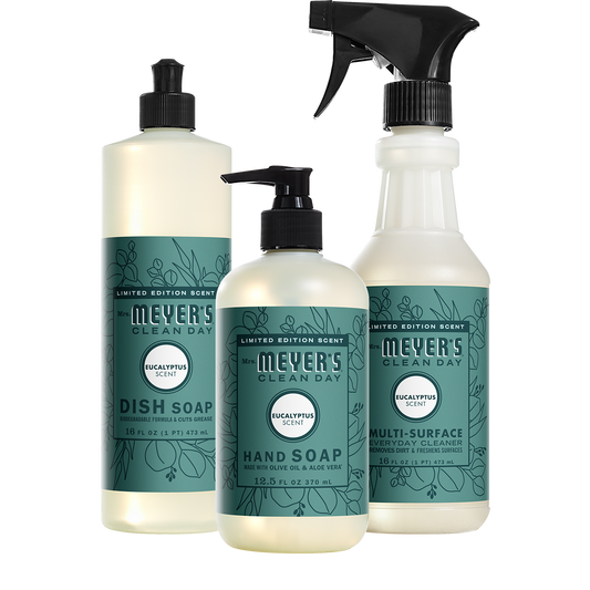 Mrs. Meyer's Clean Day Eucalyptus Kitchen Basics Starter Set