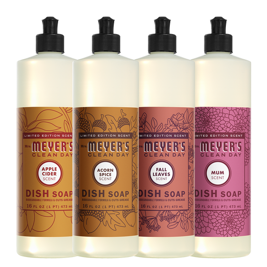 Mrs. Meyer's Clean Day Fall Seasonal Dishwashing Liquid Collection