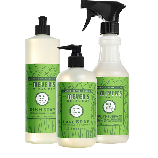 Mrs. Meyer's Clean Day Fresh Cut Grass Kitchen Basics Starter Set
