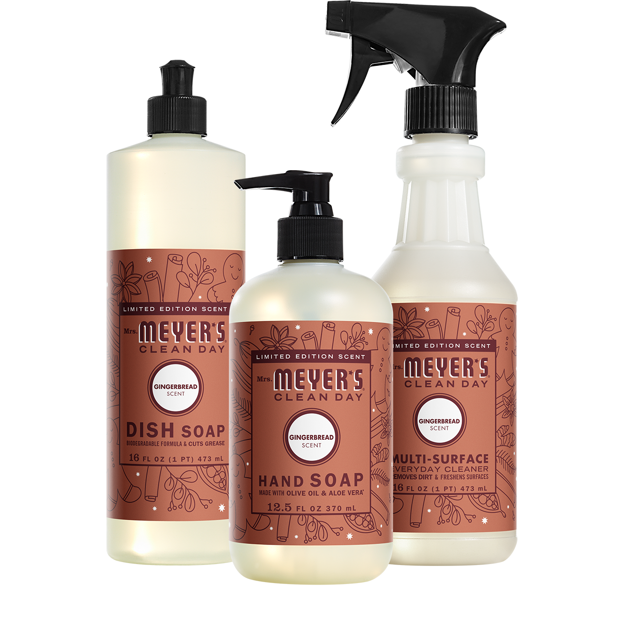 Mrs. Meyer's Clean Day Gingerbread Kitchen Basics Starter Set