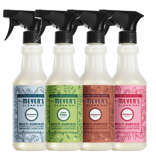 Mrs. Meyer's Clean Day Holiday Seasonal Multi-Surface Cleaning Spray Collection
