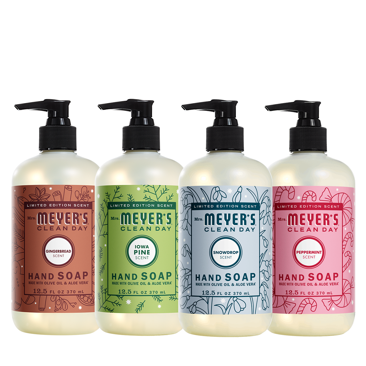 Mrs. Meyer's Clean Day Holiday Seasonal Hand Soap Fresh Home Collection