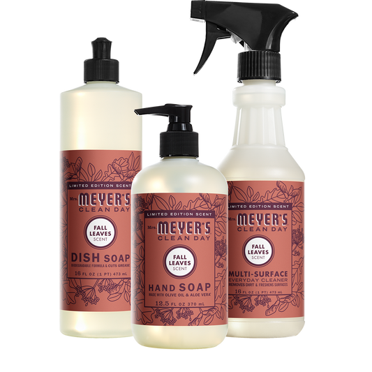 Mrs. Meyer's Clean Day Fall Leaves Kitchen Basics Starter Set