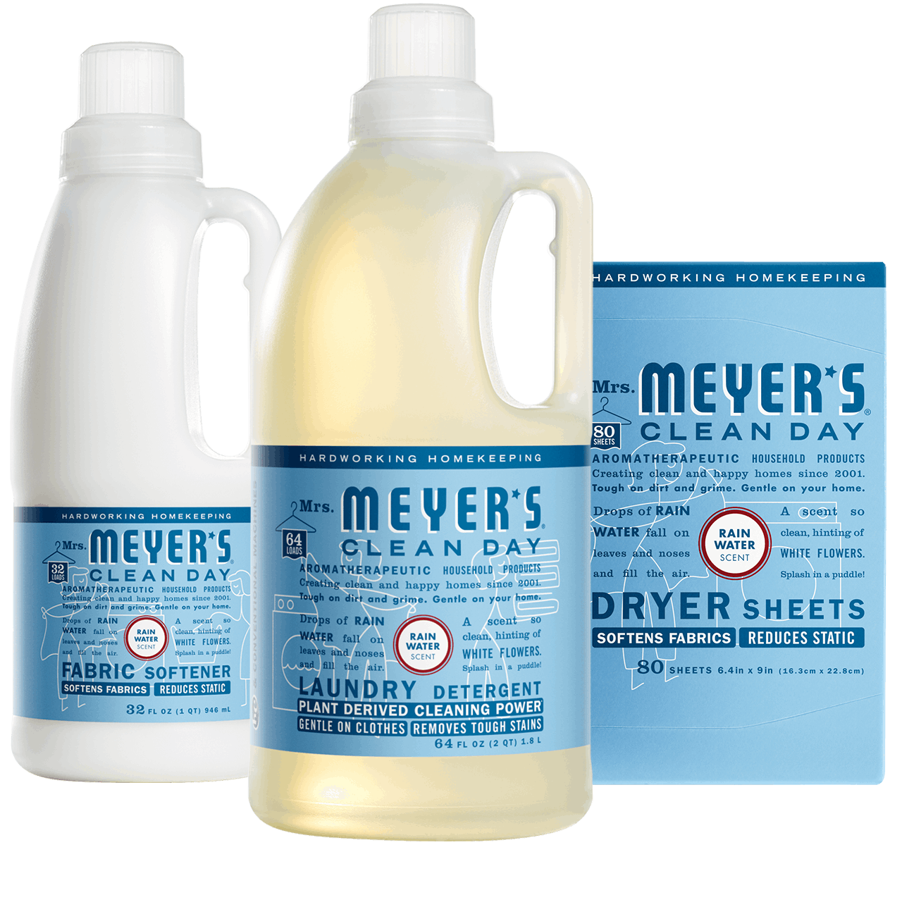 Mrs. Meyer's Clean Day Rain Water Laundry Set Gift-Ready