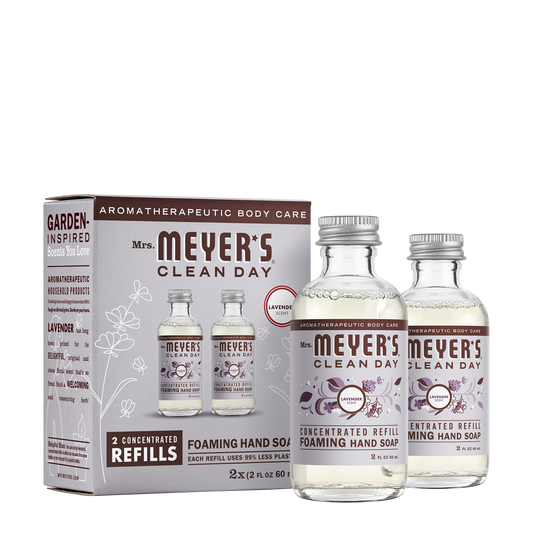 Mrs. Meyer's Clean Day Lavender Foaming Hand Soap Concentrate Refills 2-Pack Home Essential