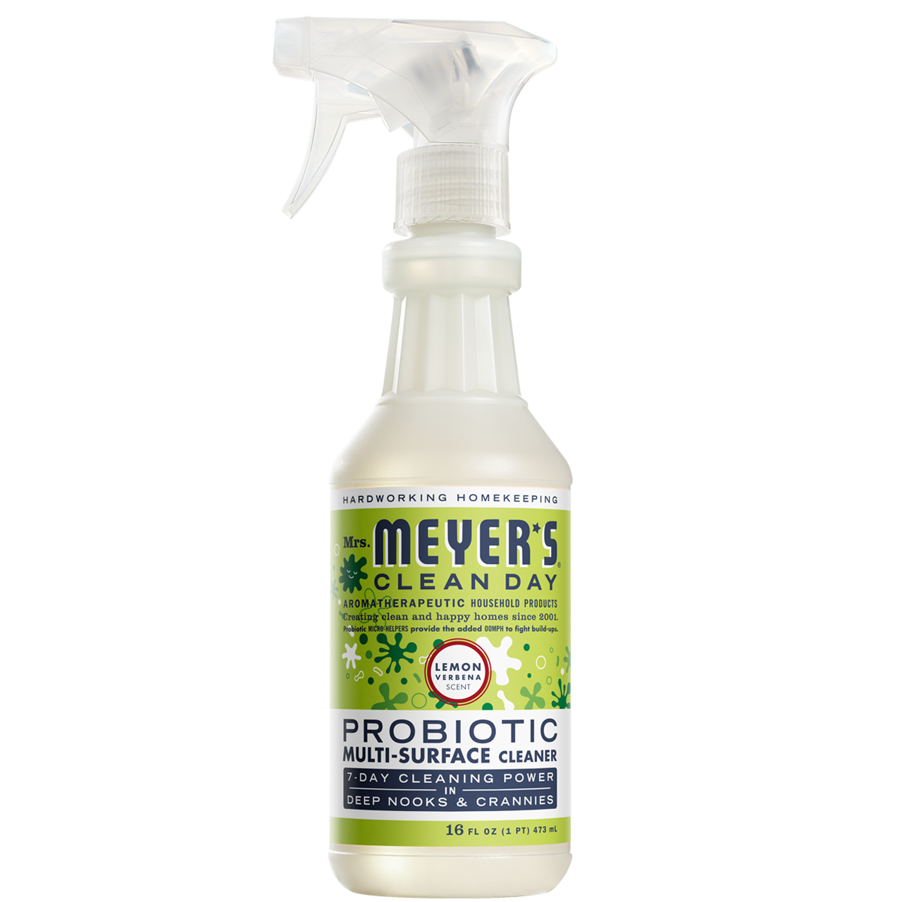 Mrs. Meyer's Clean Day Lemon Verbena Probiotic Multi-Surface Cleaner Home Essential