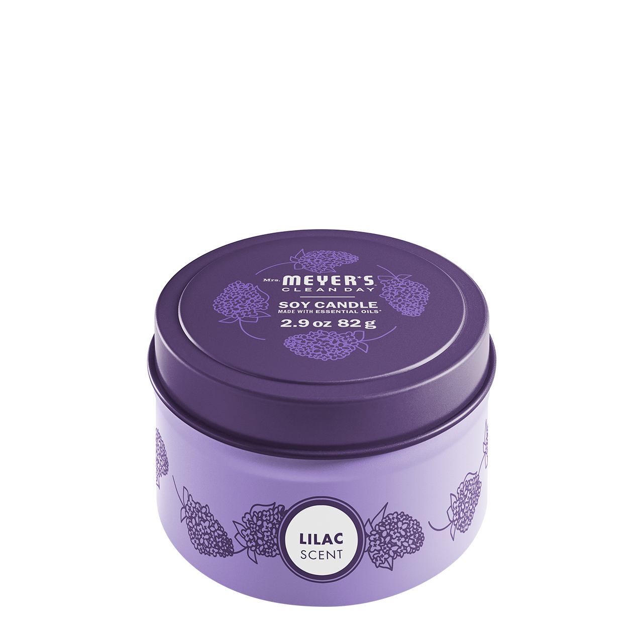 Mrs. Meyer's Clean Day Lilac Scented Tin Candle