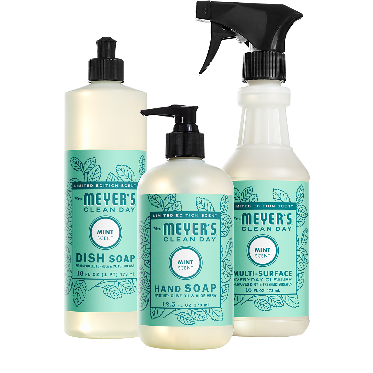 Mrs. Meyer's Clean Day Mint Kitchen Basics Starter Set