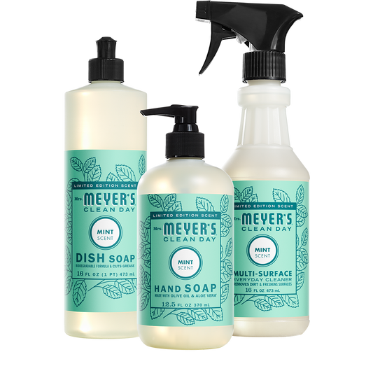 Mrs. Meyer's Clean Day Mint Kitchen Basics Starter Set