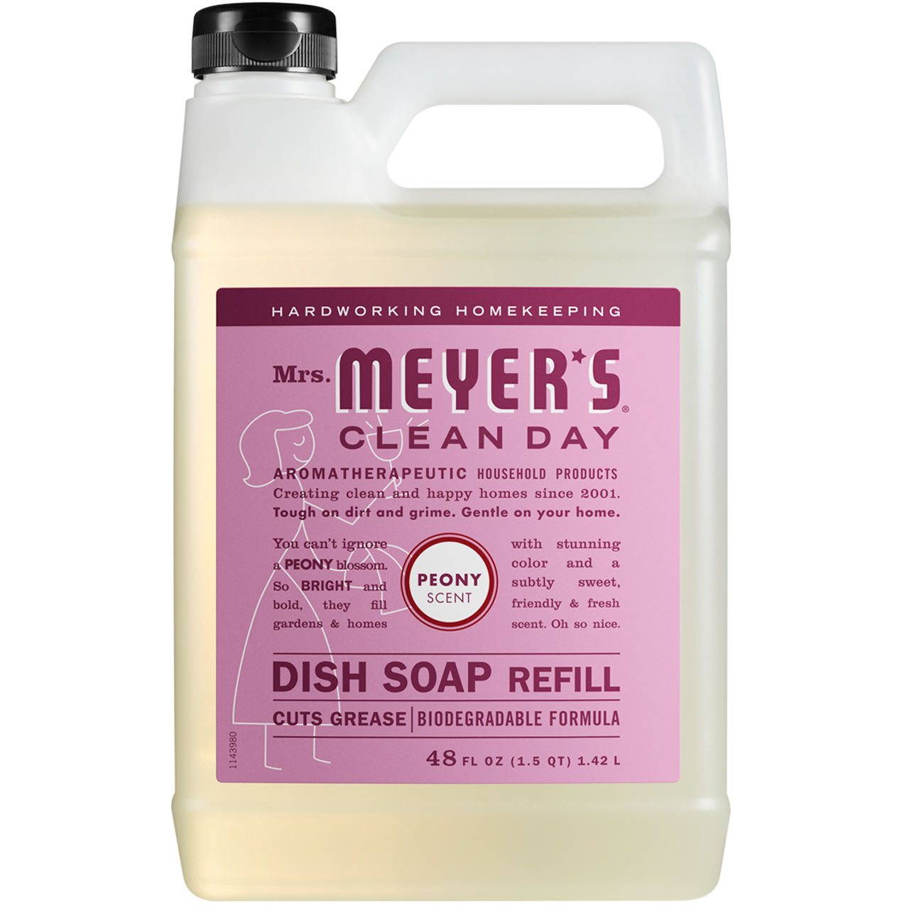 Mrs. Meyer's Clean Day Peony Liquid Hand Soap & Refill Set Gift-Ready