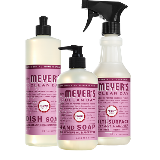 Mrs. Meyer's Clean Day Peony Kitchen Basics Starter Set