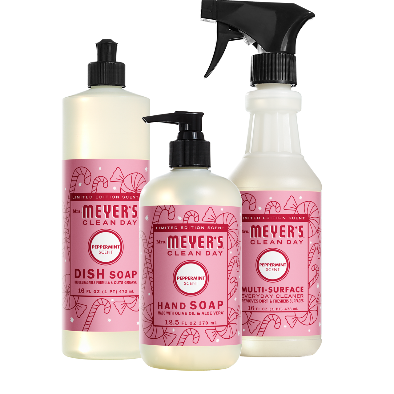 Mrs. Meyer's Clean Day Peppermint Kitchen Basics Starter Set