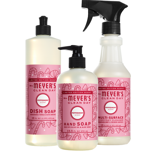 Mrs. Meyer's Clean Day Peppermint Kitchen Basics Starter Set