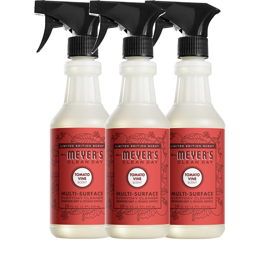 Mrs. Meyer's Clean Day Tomato Vine Multi-Surface Cleaner Bundle, 3-Count