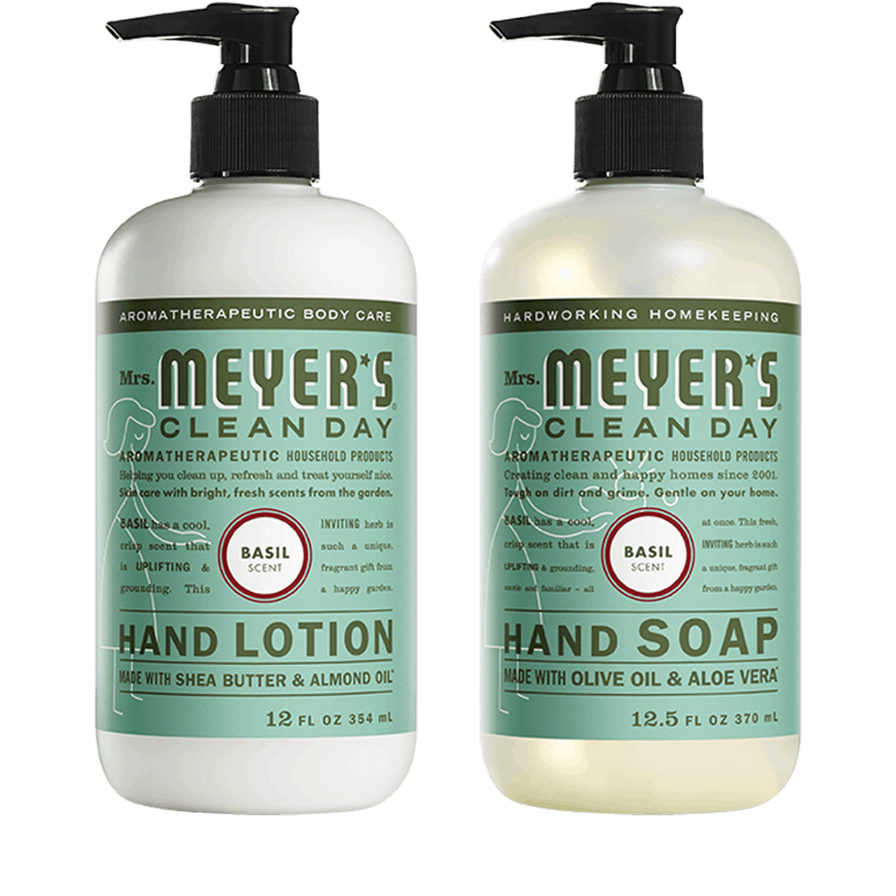 Mrs. Meyer's Clean Day Basil Hand Care Starter Set
