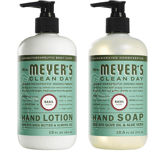 Mrs. Meyer's Clean Day Basil Hand Care Starter Set