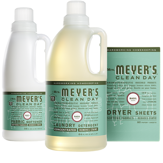 Mrs. Meyer's Clean Day Basil Laundry Set Gift-Ready