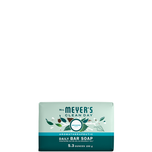 Mrs. Meyer's Clean Day Birchwood Daily Bar Soap Home Essential
