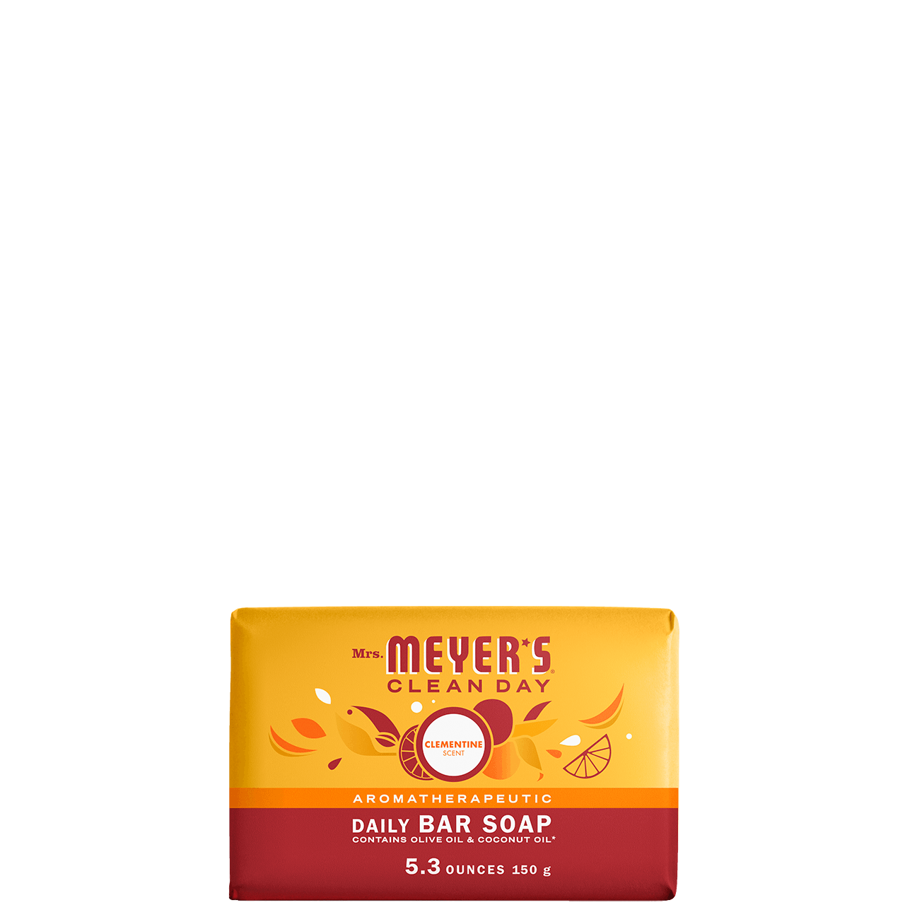 Mrs. Meyer's Clean Day Clementine Daily Bar Soap Home Essential