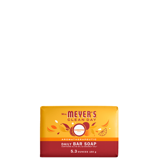Mrs. Meyer's Clean Day Clementine Daily Bar Soap Home Essential