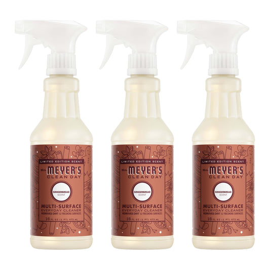 Mrs. Meyer's Clean Day Gingerbread Multi-Surface Cleaner Bundle, 3-Count
