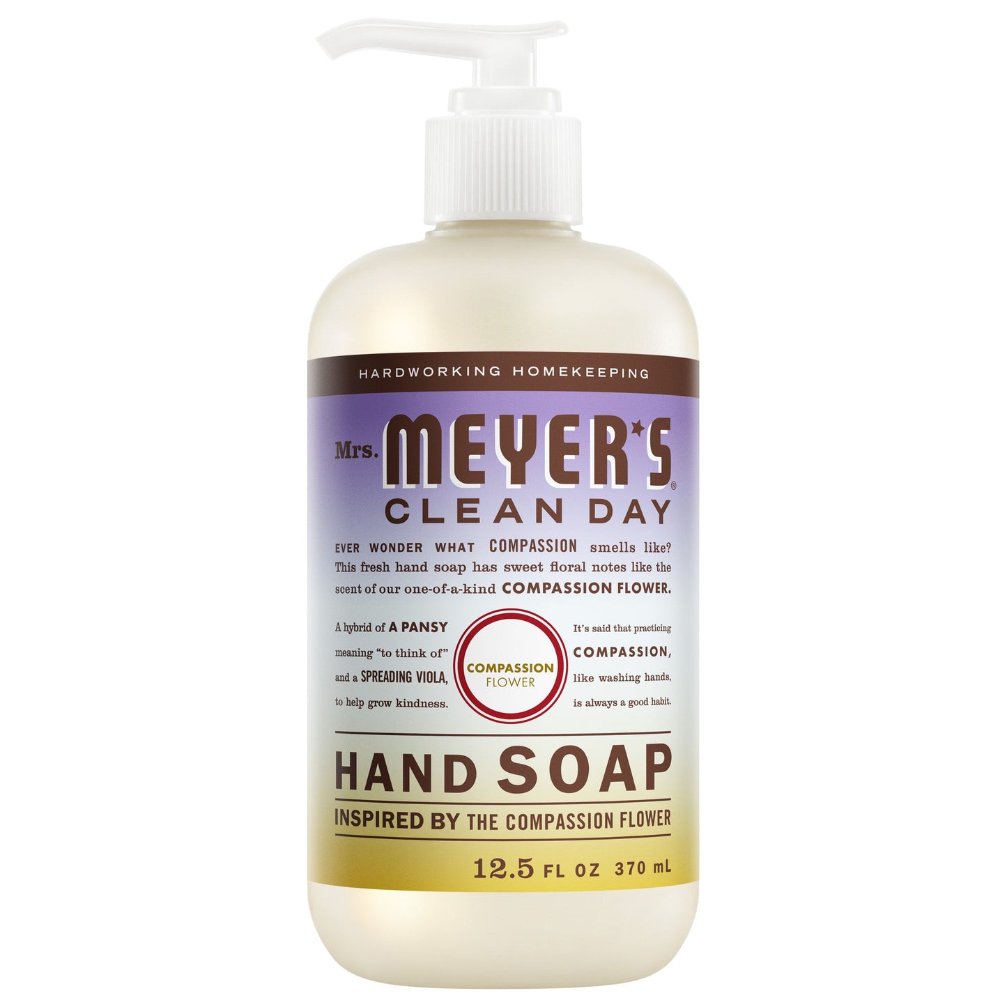 Mrs. Meyer's Clean Day Compassion Flower Liquid Hand Soap Home Essential
