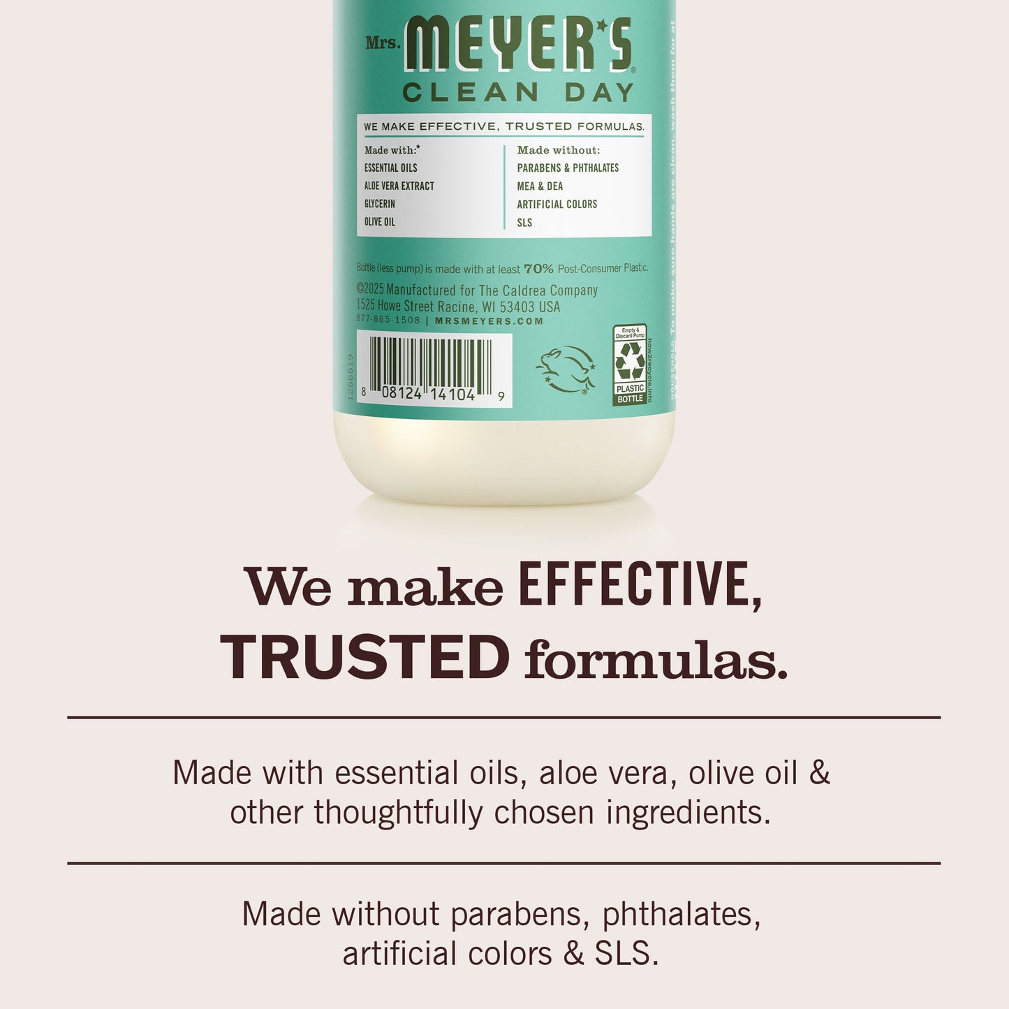 Mrs. Meyer's Clean Day Basil Liquid Hand Soap Home Essential
