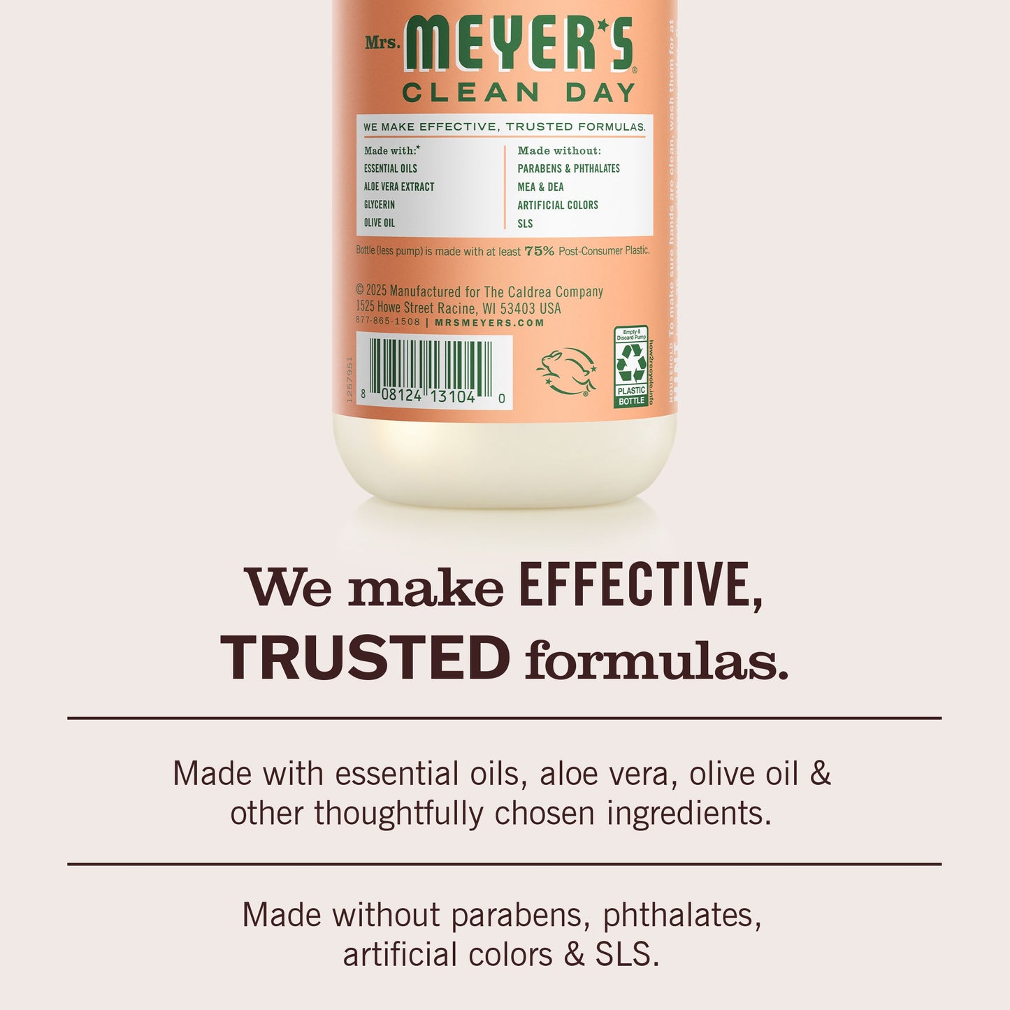 Mrs. Meyer's Clean Day Geranium Liquid Hand Soap Home Essential