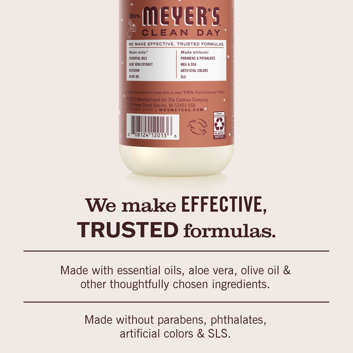 Mrs. Meyer's Clean Day Gingerbread Liquid Hand Soap Home Essential